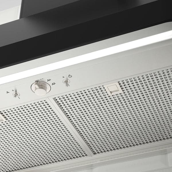 Ikea FOKUSERA Wall-mounted hood - black 70 cm , 70 cm