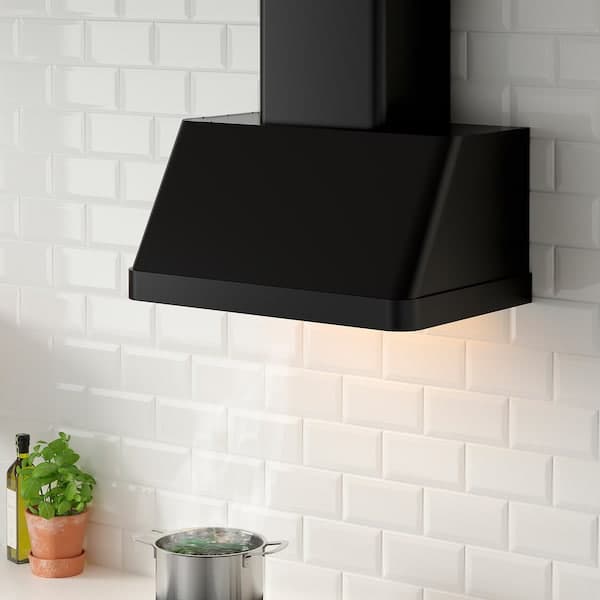 Ikea FOKUSERA Wall-mounted hood - black 70 cm , 70 cm