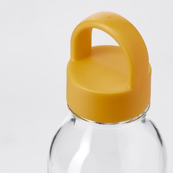 FORMSKÖN - Water bottle, clear glass/yellow, 0.5 l - Premium  from Ikea - Just €5.99! Shop now at Maltashopper.com