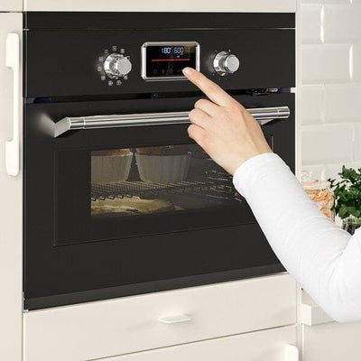 FORNEBY - Thermoventilated combi-microwave, IKEA 500 black , - best price from Maltashopper.com 20556908