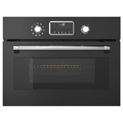 FORNEBY - Thermoventilated combi-microwave, IKEA 500 black , - best price from Maltashopper.com 20556908