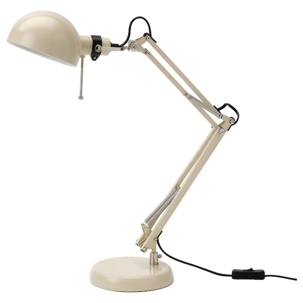 FORSÅ - Work Lamp, beige ,