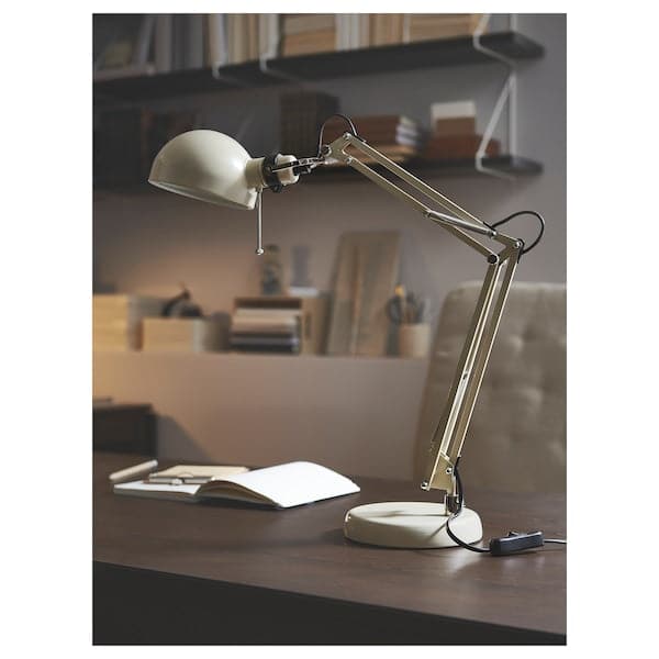 FORSÅ - Work Lamp, beige , - best price from Maltashopper.com 30513640