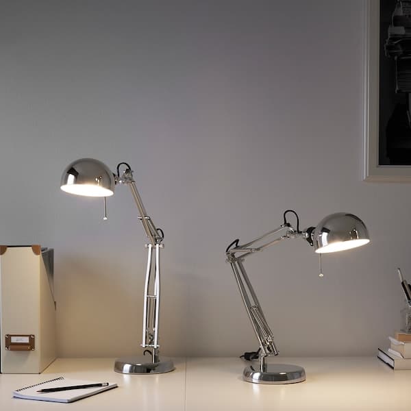 Ikea FORSÅ Working lamp - nickel-plated ,