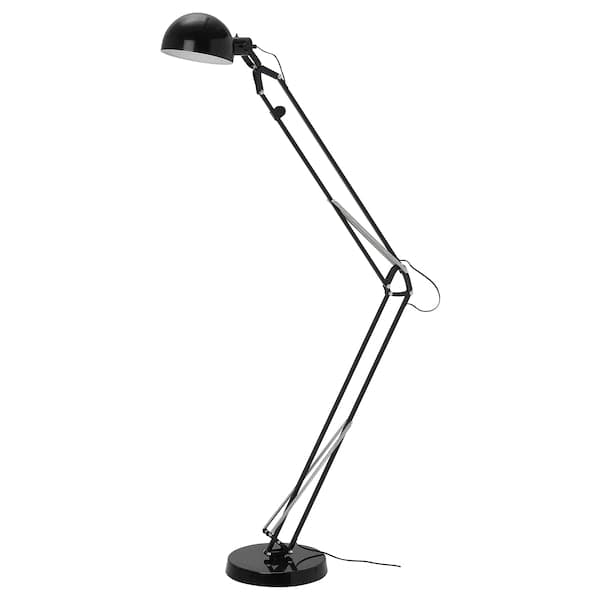 FORSÅ Floor lamp - black