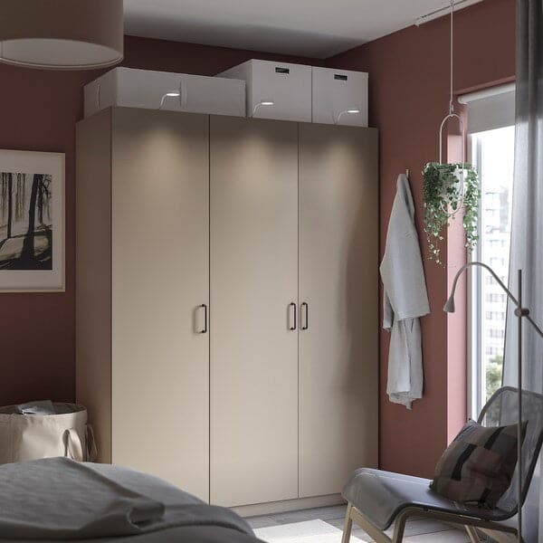 Ikea FORSAND - Door, grey-beige, 50x195 cm