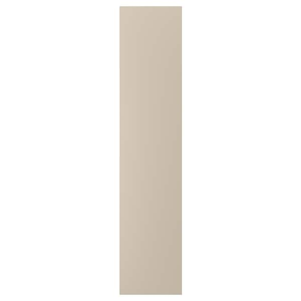 FORSAND - Door with hinges, grey-beige, 50x229 cm