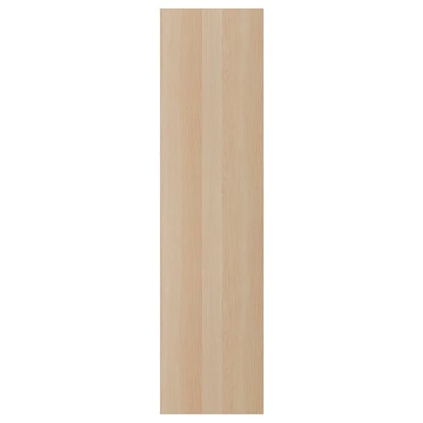 FORSAND - Door with hinges, white stained oak effect, 50x195 cm - best price from Maltashopper.com 49284304