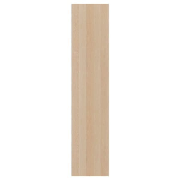 FORSAND - Door with hinges, white stained oak effect, 50x229 cm - best price from Maltashopper.com 99284306