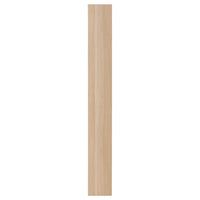 FORSAND door with hinges, white stained oak effect, 25x229 cm