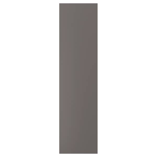 FORSAND - Door with hinges, dark grey, 50x195 cm - best price from Maltashopper.com 29436252