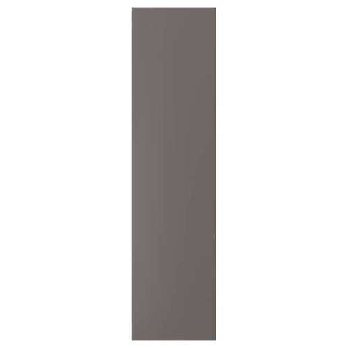 FORSAND - Door with hinges, dark grey, 50x195 cm