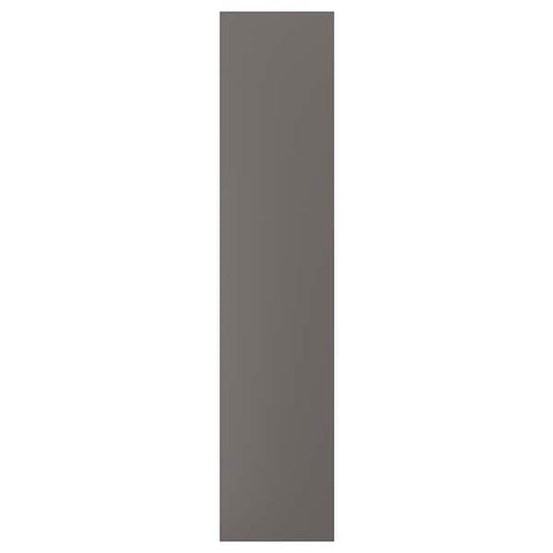 FORSAND - Door with hinges, dark grey, 50x229 cm
