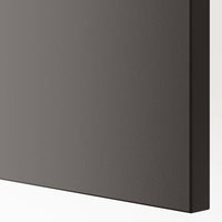 FORSAND - Door with hinges, dark grey, 50x229 cm - best price from Maltashopper.com 89436254