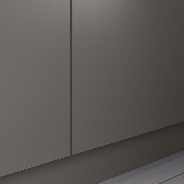 FORSAND - Door with hinges, dark grey, 50x195 cm - best price from Maltashopper.com 29436252