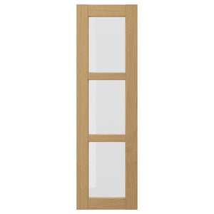 Ikea FORSBACKA - Glass door, oak, 30x100 cm