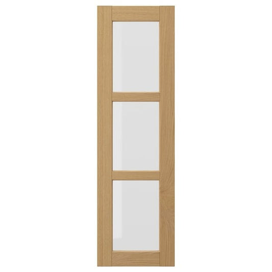 Ikea FORSBACKA - Glass door, oak, 30x100 cm