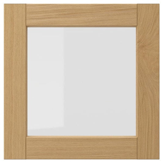Ikea FORSBACKA - Glass door, oak, 40x40 cm