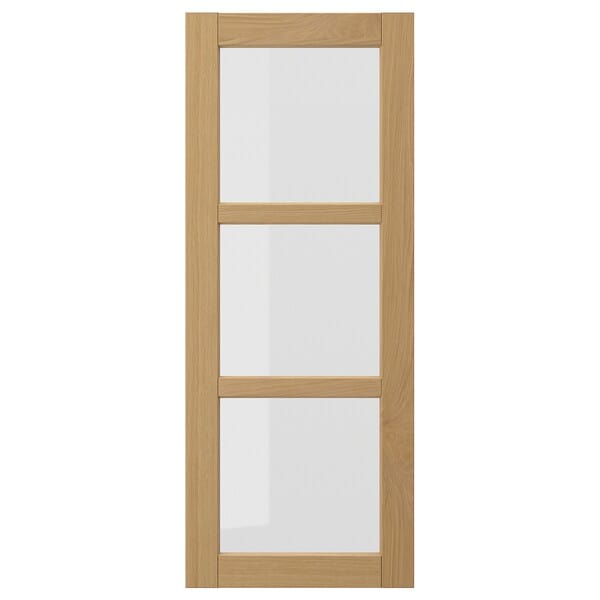 Ikea FORSBACKA - Glass door, oak, 40x100 cm
