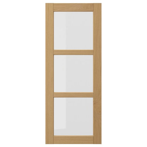 FORSBACKA - Glass door, oak, 40x100 cm