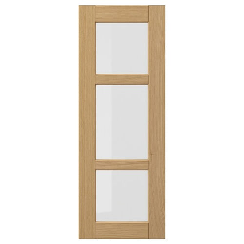 FORSBACKA - FORSBACKA Glass door, oak, 30x80 cm