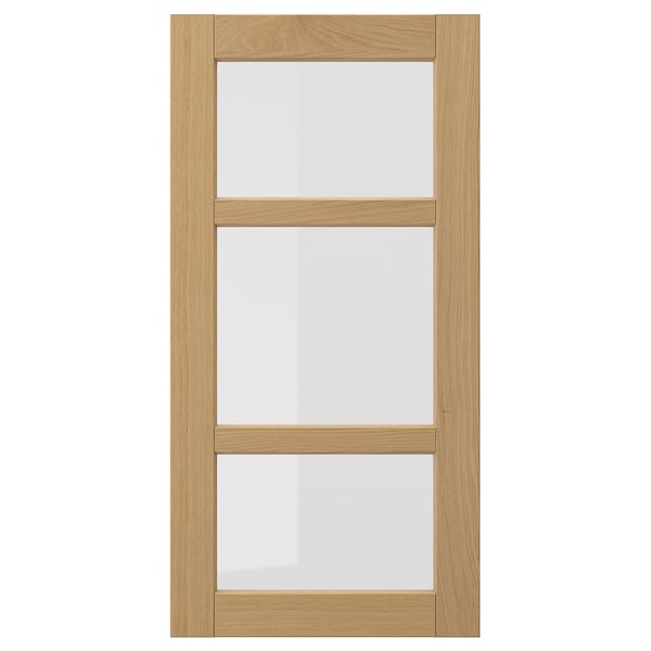 FORSBACKA - Glass door, oak, 40x80 cm - best price from Maltashopper.com 90565259