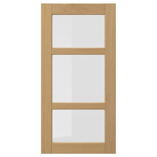 FORSBACKA - Glass door, oak, 40x80 cm