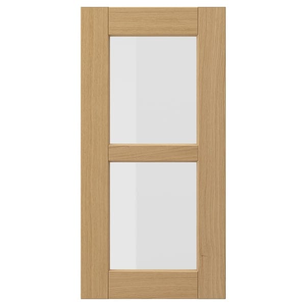 FORSBACKA - FORSBACKA Glass door, oak, 30x60 cm