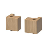 FORSBACKA back leg, oak, 8 cm, 2 pack