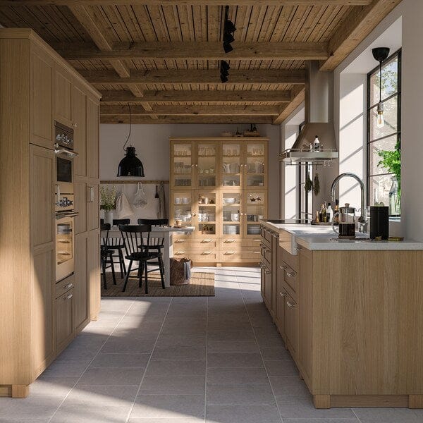 Ikea FORSBACKA - Plinth, oak effect, 220x8 cm