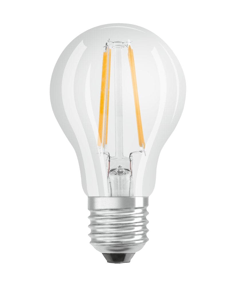 Bricocenter LED BULB E27=60W DROP TRANSPARENT WARM LIGHT DIMMABLE