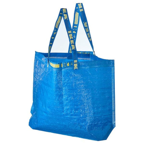 FRAKTA - Carrier bag, medium, blue, 45x18x45 cm/36 l