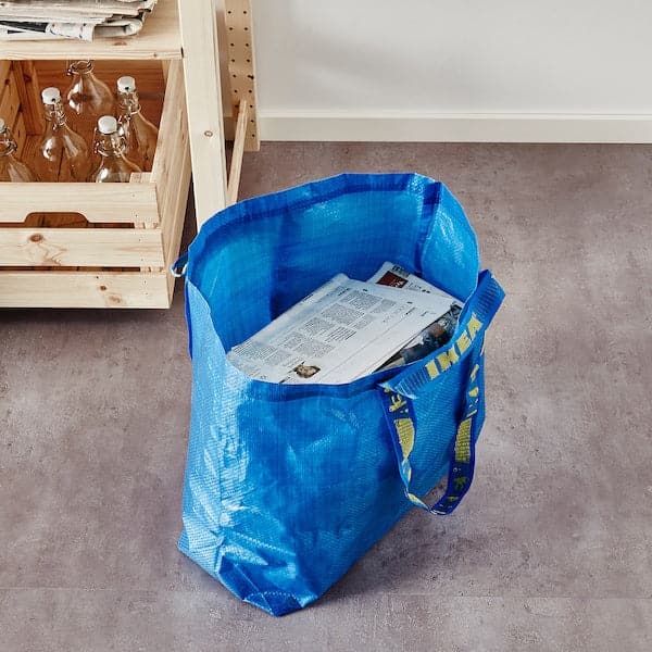 Ikea FRAKTA - Carrier bag, medium, blue, 45x18x45 cm/36 l
