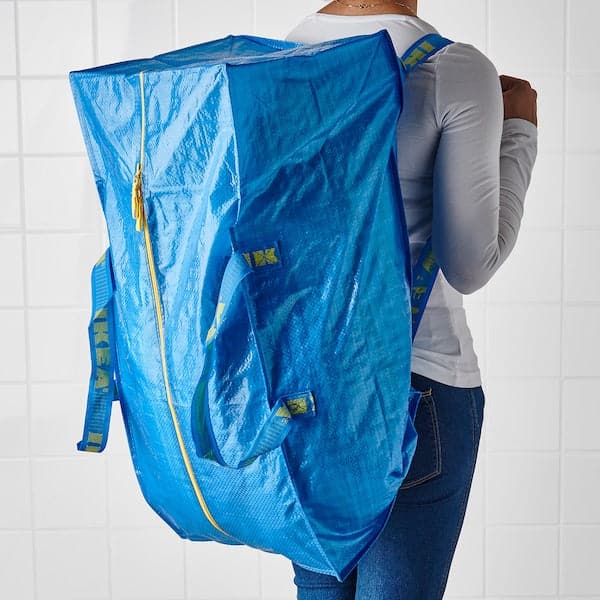Ikea FRAKTA - Trunk for trolley, blue , 73x35x30 cm 76 l