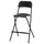 FRANKLIN - FRANKLIN Bar stool with backrest, foldable, counter height black/black, 63 cm
