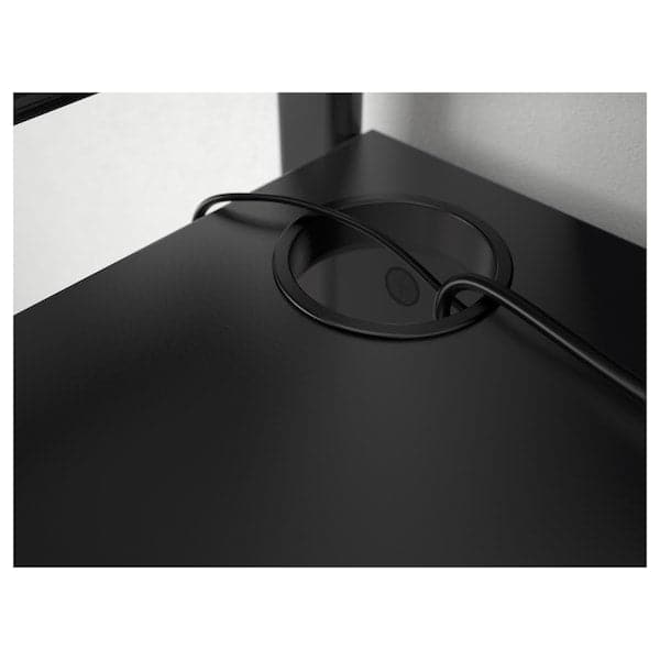 FREDDE - Gaming desk, black, 140/185x74x146 cm