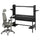 FREDDE / STYRSPEL - Gaming desk and chair, black/grey ,