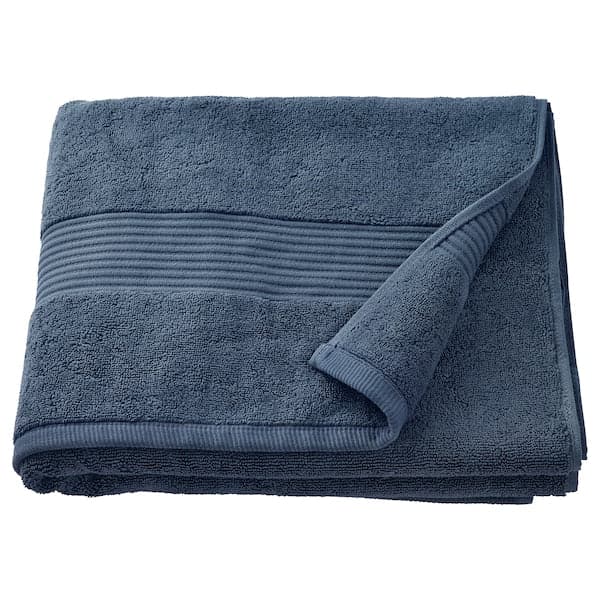 FREDRIKSJÖN - Bath towel, dark blue, 70x140 cm - best price from Maltashopper.com 10496670