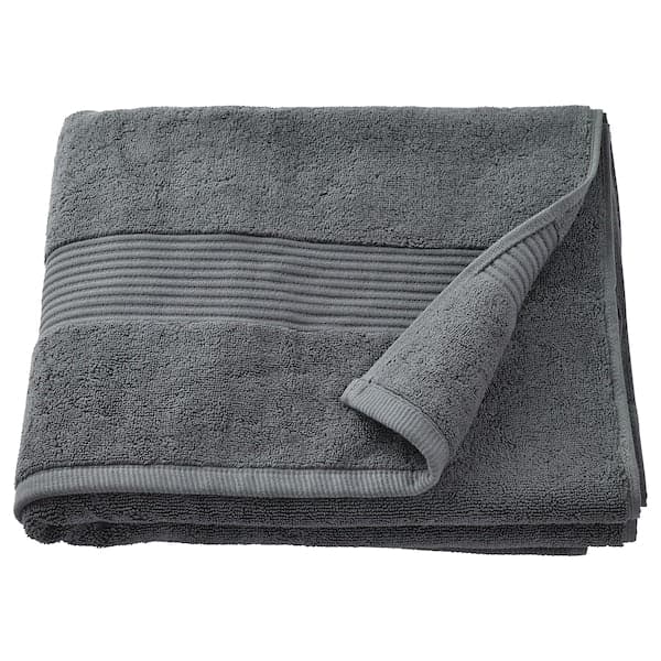 FREDRIKSJÖN - Bath towel, dark grey, 70x140 cm - best price from Maltashopper.com 50496705