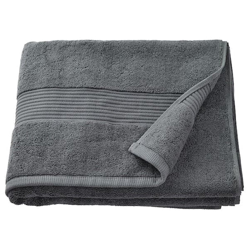 FREDRIKSJÖN - Bath towel, dark grey, 70x140 cm