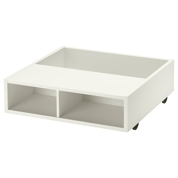 FREDVANG - Underbed storage/bedside table, white, 59x56 cm - best price from Maltashopper.com 10493638