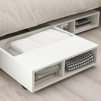 FREDVANG - Underbed storage/bedside table, white, 59x56 cm - best price from Maltashopper.com 10493638