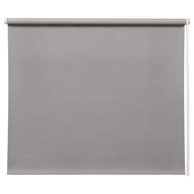 FRIDANS - Block-out roller blind, grey, 120x195 cm - best price from Maltashopper.com 70396917