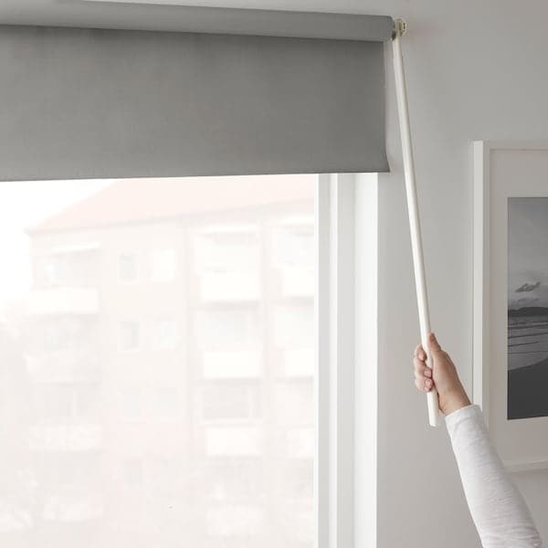 Ikea FRIDANS - Block-out roller blind, grey, 180x195 cm