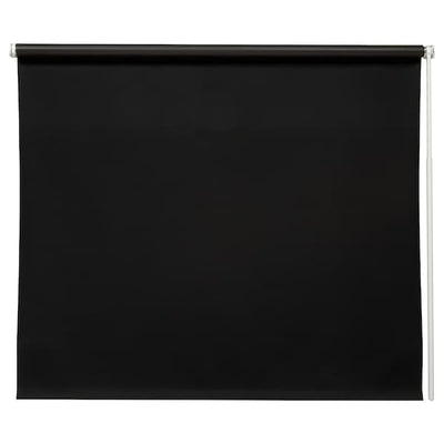 FRIDANS Blackout roller blind - black 60x195 cm , - best price from Maltashopper.com 00396987