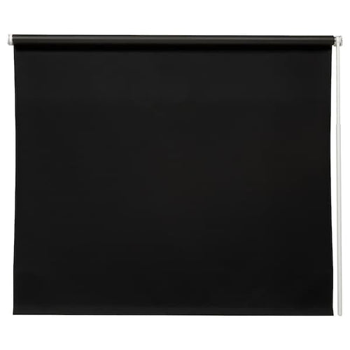 FRIDANS Blackout roller curtain - black 80x195 cm ,