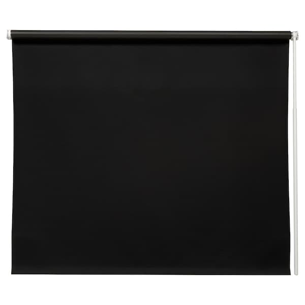 FRIDANS Blackout roller blind - black 100x195 cm , 100x195 cm - best price from Maltashopper.com 20396967