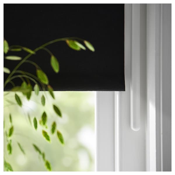 FRIDANS Blackout roller blind - black 60x195 cm , - best price from Maltashopper.com 00396987