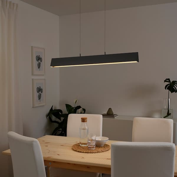FRIDSLUND - LED pendant lamp, black, , 90 cm - best price from Maltashopper.com 20496349