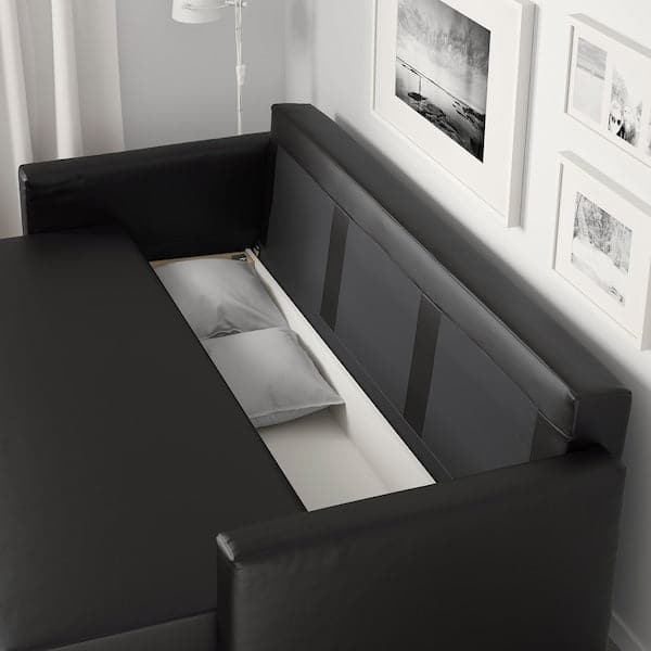 FRIHETEN 3-seater sofa bed - Black Bomstad , - best price from Maltashopper.com 20341135